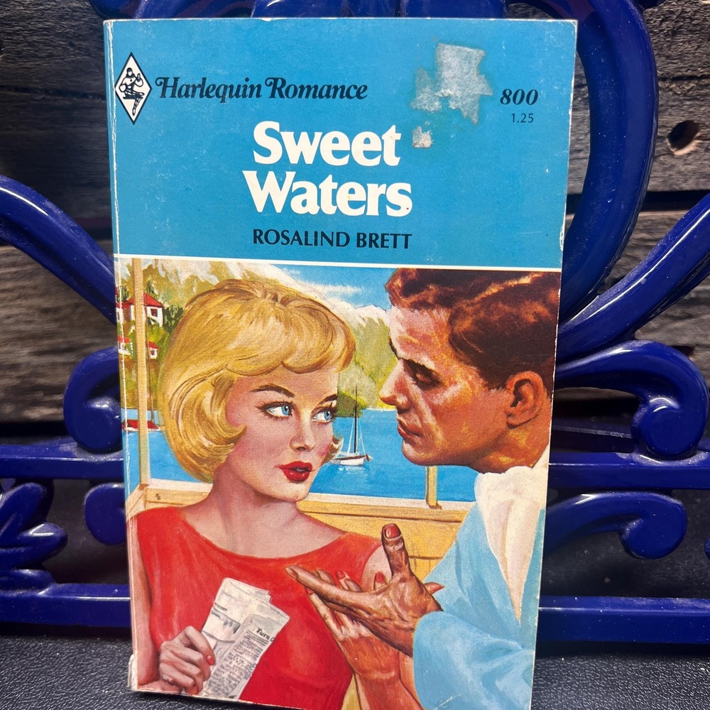 Sweet Waters, by Rosalind Brett, Vintage Harlequin Romance #800 1980